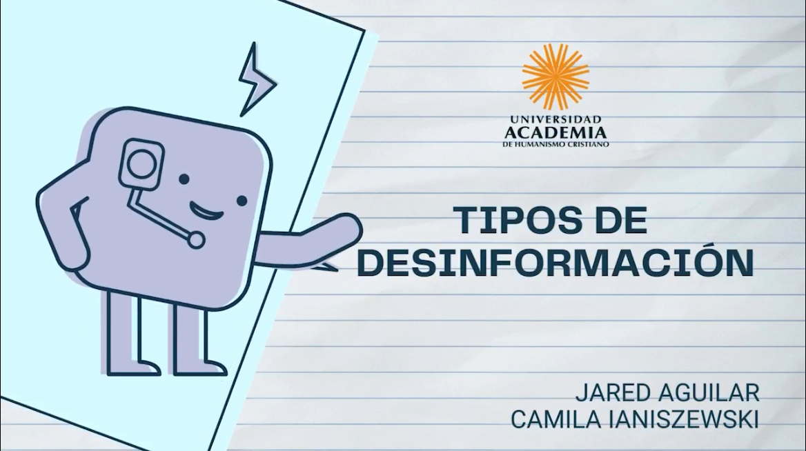 Tipos de Desinformación: video explicativo creado por estudiantes del PET en Periodismo